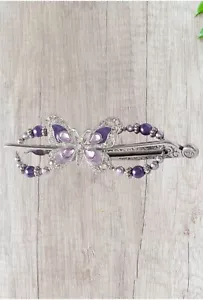Lilla Rose Flexi - Clip 4691 Irene Barrette Nickel Plated - Picture 1 of 1
