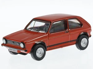 VW Golf 1 GTI mars rosso modellino 76GF001 Oxford 1:76 - Foto 1 di 4