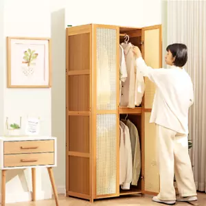 Armadio In Bambù, Armadio Moderna In Rattan, Armadio con Ante - Bild 1 von 6