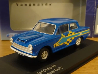 CORGI VANGUARDS FORD CORTINA MK1 JOHN WOOLFE RACING CAR MODEL VA07304 1:43 - Image 1 of 3