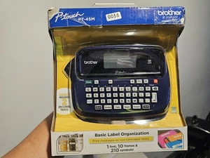 Brother P-touch PT-45M Personal Handheld Label Maker 12mm Batteries Required - Picture 1 of 7