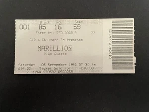 Marillion Ticket 1992 - Imagen 1 de 2