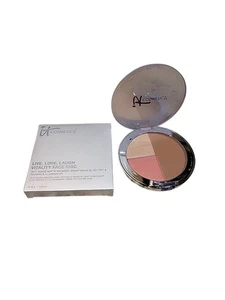 IT COSMETICS LIVE,LOVE,LAUGH VITALITY FACE DISC ANTI AGING MATTE BRONZER NIB - Picture 1 of 7