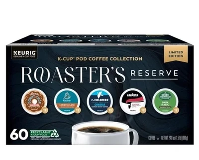 NEW OPEN BOX Roaster's Reserve Coffee Variety Pods 24.0oz,60CT, Best by:08/18/25 - Image 1 of 3