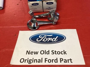 NOS FORD MUSTANG 1964 1/2-Early 1965 Window Crank Handles Clip Type Pair - Picture 1 of 5