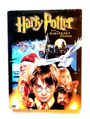 Harry Potter and the Sorcerers Stone DVD Family Fantasy 2001 PG Free Shipping - image 1 of 4