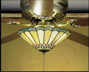 Meyda Tiffany 27449 Stained Glass / Tiffany Fan Light Kit - Tiffany Glass - Picture 1 of 2