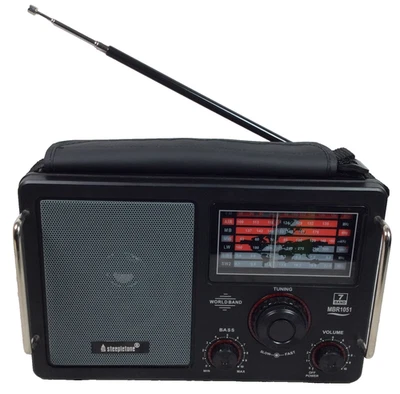 STEEPLETONE MBR1051 7-Band World Receiver FM MW LW SW AIR LED Tuning AC/DC - Image 1 of 4