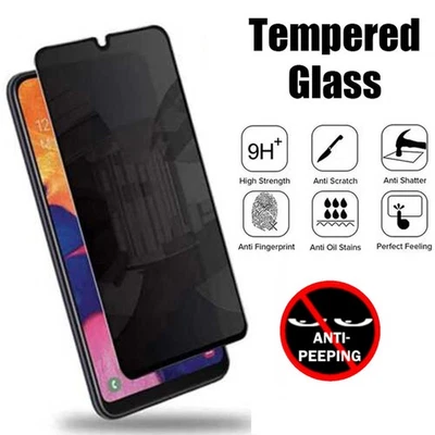 Privacy For Samsung S23 Ultra S22 S21 A52 A53 Tempered Glass Screen Protector - Image 1 of 4