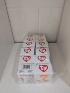 TY MINI BOOS Collectibles Hand Painted Set Of 12 NIB - Picture 1 of 9