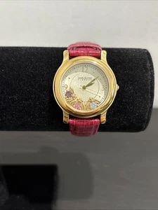 Vtg Joan Rivers Classics Leather Watch Bees Charms Japan Movement RARE *NEW BATT - Picture 1 of 10