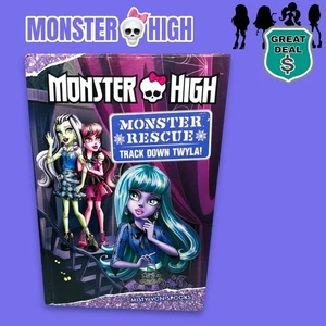 Monster High Monster Rescue Track Down Twyla Misty Von Spooks Hardcover Book - Foto 1 di 7