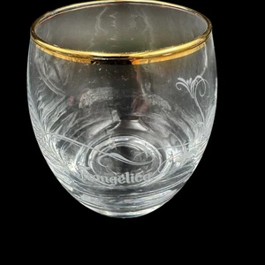 Frangelico geätztes Klarglas Becher mit Goldrand Likör Schnüffler 3 1/2" 8oz - Bild 1 von 9