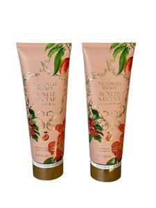 Victoria's Secret Sunlit Nectar (Peach, Amber) Fragrance Lotion x2 - Picture 1 of 3