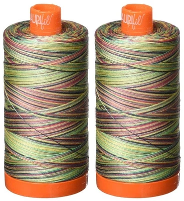 2-Pack - Aurifil 50WT - Marrakesh (3817) Variegated - Mako Cotton Thread - 1422 - Image 1 of 2