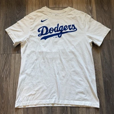 Camiseta de béisbol Nike Dodgers Bellinger #35 blanca y azul 100 % algodón para hombre talla L Foto 1 de 4