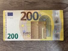 200 Euro Real Banknote Bill Circulated. European Central Bank Cir.