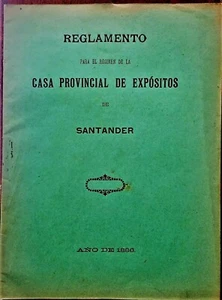 Santander. House Provincial Of Expósitos Rulebook, 1886 - Picture 1 of 1