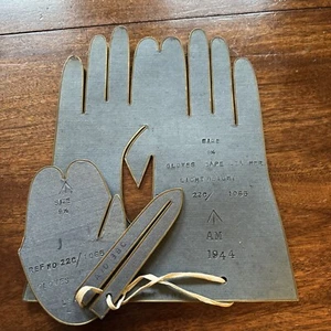 Extremely Rare Ww2 RAF 1944 Pilots Glove Cutting Template - Picture 1 of 9