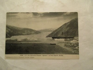 Postal P C Co Excursión Vapor Spokane Taku Glaciar Alaska AK - Imagen 1 de 2