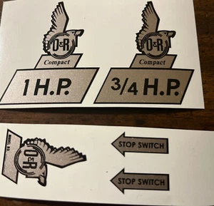 O&R Engines Silver Background decal Ohlsson & Rice Compact 5 Decal Completer Set - Foto 1 di 1