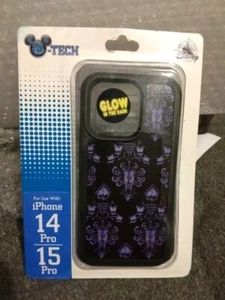 Estuche para iPhone 14 Pro o 15 Pro 2024 con mansión embrujada de los parques de Disney - Imagen 1 de 4