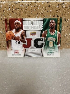 🤩LEBRON JAMES🤩K.GARNETT💥GAME-USED💥 🤩MATERIAL🤩CARD IS IN EX-MT CONDITION💥 - Picture 1 of 8