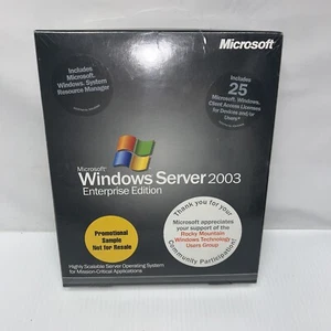 Microsoft®Windows Server 2003 Enterprise Edition • NEW • Sealed - Picture 1 of 6