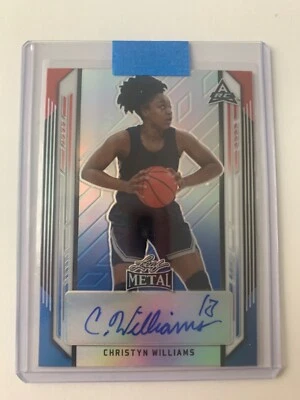 2021-22 Leaf Metal Autograph Red White Blue Christyn Williams RC AUTO #D /10 SSP - Image 1 of 2
