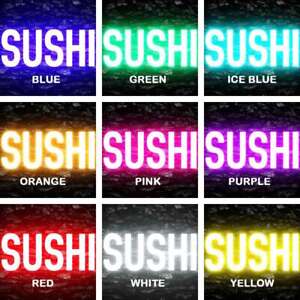 8 x 0012 sushi restaurant japonais café bar boutique affichage flexible personnalisé panneau néon