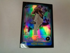 2004 Bowman Chrome Draft Prospect Refractor Seung Song Card #BDP159