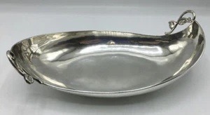 C. Zurita Mexican Modern Silver Centerpiece Bowl with Vine Handles - Picture 1 of 6