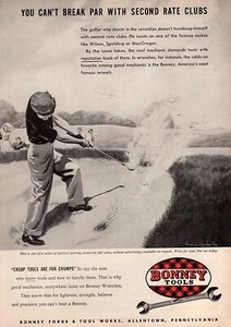 1951 Bonney Tools Original Golfing Print Ad - Picture 1 of 1