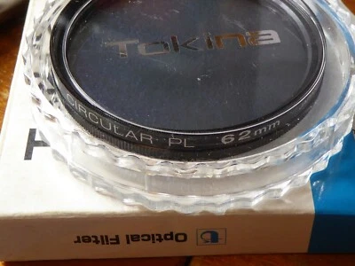 GENUINE  TOKINA 62MM CIRCULAR POLARISING FILTER CPL CIRC-POL PLC - Image 1 of 3