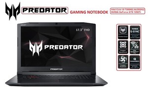 Acer Predator Helios 300 gioco, i5-7300HQ, 17,3"" FHD, DISCO RIGIDO 128 GB+1 TB, GF 1050Ti