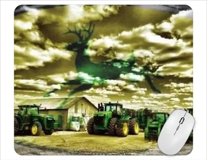 Farm Tractor Computer Non Slip Custom Mouse Pad Handmade - Photo 1/8