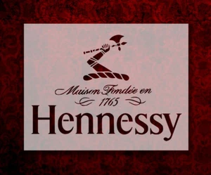 Hennessy Cognac Brandy 8,5" x 11" individuelle Schablone SCHNELLER KOSTENLOSER VERSAND (657) - Bild 1 von 1