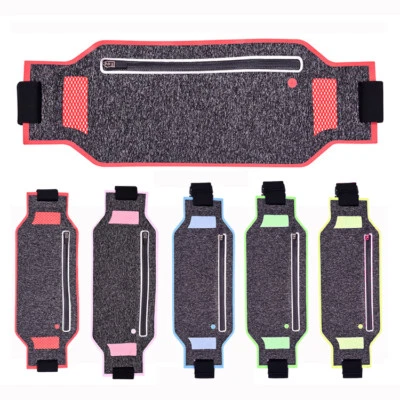 Waterproof Sports Runner Waist Bum Bag Running Jogging Belt Pouch Zip Fanny Pack - Image 1 of 4