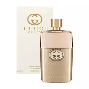 GUCCI GUILTY POUR FEMME 90ML EAU DE PARFUM SPRAY BRAND NEW & SEALED FREE P&P - Picture 1 of 1