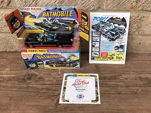 CORGI REISSUE MEMBERS ONLY EDITION BATMOBILE 267 MATT BLACK NOT GLOSS MINT BOXED - Picture 1 of 9