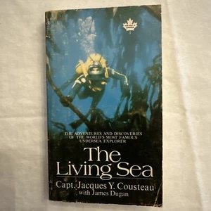 The Living Sea Capt. Jacques Y Cousteau Canada Pocket Books PB 3rd Printing 1971 - Bild 1 von 7
