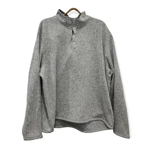 Wrangler Druckknopf Pullover Fleece Sweatshirt - Grau - 3XL - Bild 1 von 5