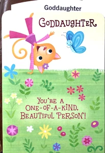 Hallmark BIRTHDAY Cards for "GODDAUGHTER" for Child 6 choices 14C - Picture 1 of 15