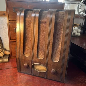 SHARP Vacuum Tube Radio Pre-war Meitoku 1gou Vintage Pre-war Not Working - Picture 1 of 7