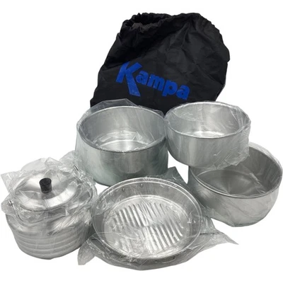 KAMPA Camping Cookware Set With Kettle Pots Pans Picnic Hiking TH - Image 1 of 4