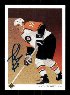 1990-91 Upper Deck 304 Tim Kerr  signed auto autograph  Checklist MZ BXCP57 - Image 1 of 2