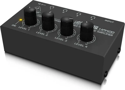 Behringer MICROAMP HA400 Ultra-Compact 4 Channel Stereo Einheitsgröße  - Image 1 of 4