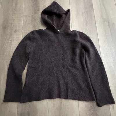 Suéter Joan & David Mohair Mezcla de Lana Con Capucha Marrón Mujer Mediano Italia Sudadera con Capucha Foto 1 de 4