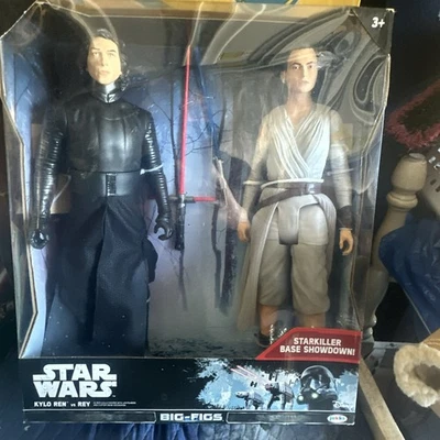 Figuras de acción 2016 Star Wars Big-Figs: Starkiller Base Showdown Kylo Ren vs Rey Foto 1 de 2