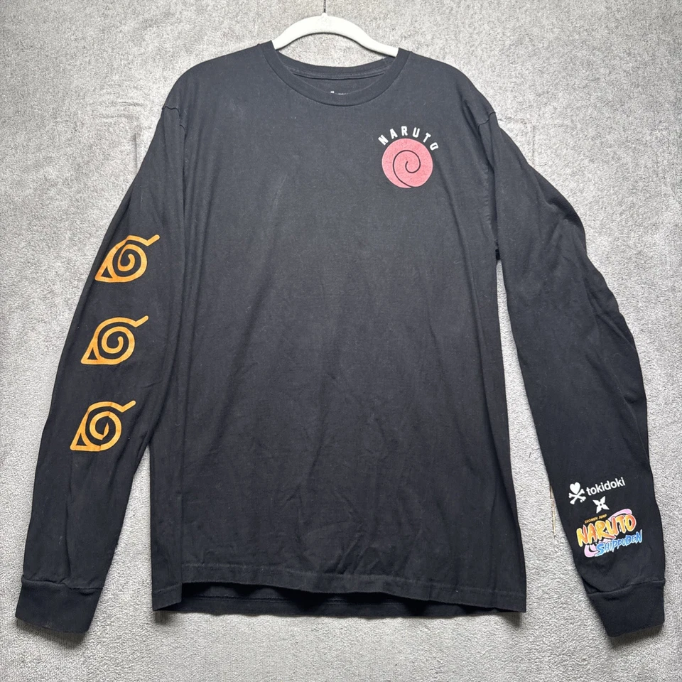 Camiseta Tokidoki x Naruto Shippuden Negra Manga Larga Gráfica Para Hombre Mediana Foto 1 de 4